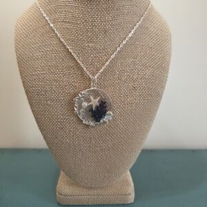 Silver Starfish Pendant Necklace